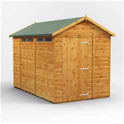 10ft x 6ft Security Tongue and Groove Apex Shed - Single Door - 4 Windows - 12mm Tongue and Groove Floor and Roof