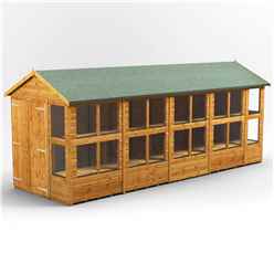 18ft x 6ft Premium Tongue and Groove Apex Potting Shed - Double Doors - 22 Windows - 12mm Tongue and Groove Floor and Roof