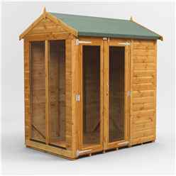 6ft X 4ft Premium Tongue And Groove Apex Summerhouse - Double Doors - 12mm Tongue And Groove Floor And Roof