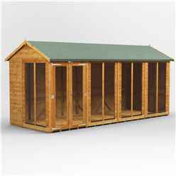 16ft x 6ft Premium Tongue And Groove Apex Summerhouse - Double Doors - 12mm Tongue And Groove Floor And Roof