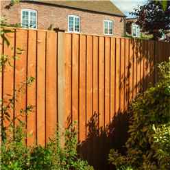 Pack Of 3 - 6 X 6 Vertical Board Fence Panel Dip Treated