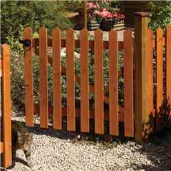 Pack Of 3 - 6 X 3 Picket Fence Panel Dip Treated