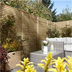 Pack Of 3 - 6 X 4 Pressure Treated Contemporary Screen Panel