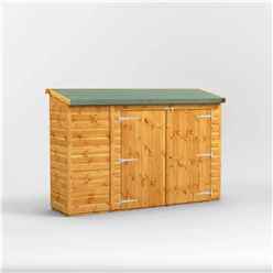 8ft x 2ft  Premium Tongue and Groove Reverse Pent Bike Shed - 12mm Tongue and Groove Floor and Roof