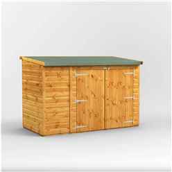 8ft x 4ft  Premium Tongue and Groove Reverse Pent Bike Shed - 12mm Tongue and Groove Floor and Roof