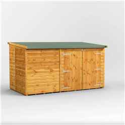 10ft x 5ft  Premium Tongue and Groove Reverse Pent Bike Shed - 12mm Tongue and Groove Floor and Roof