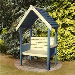 4ft X 2ft Stowe Pressure Treated Wooden Seat Open Back Arbour