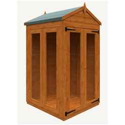 4ft X 4ft Apex Tongue And Groove Summerhouse (12mm Tongue And Groove Floor And Roof)