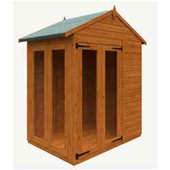 4ft X 6ft Apex Tongue And Groove Summerhouse (12mm Tongue And Groove Floor And Roof)