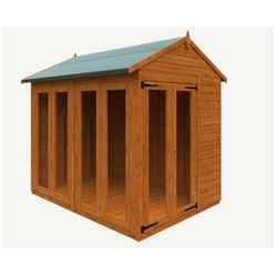 8ft X 6ft Apex Tongue And Groove Summerhouse (12mm Tongue And Groove Floor And Roof)