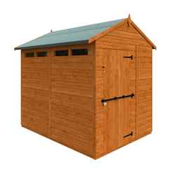 8ft X 6ft Tongue And Groove Security Shed (12mm Tongue And Groove Floor And Apex Roof)