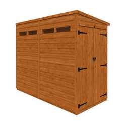8 X 4 Tongue And Groove Double Doors Security Shed (12mm Tongue And Groove Floor And Pent Roof)