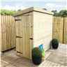 3ft X 4ft Windowless Pressure Treated Tongue & Groove Pent Shed + Side Door