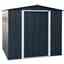 OOS - AWAITING RETURN TO STOCK DATE - 6ft x 6ft Value Apex Metal Shed - Anthracite Grey (2.01m x 1.82m)	