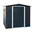 8ft X 6ft Value Apex Metal Shed - Anthracite Grey (2.62m X 1.82m)
