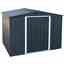 OOS - AWAITING RETURN TO STOCK DATE - 8ft x 8ft Value Apex Metal Shed - Anthracite Grey (2.62m x 2.42m)	
