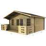 5m x 3m Premier Meribel Log Cabin - Double Glazing - 70mm Wall Thickness