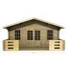 5m x 3m Premier Moscow Log Cabin - Double Glazing - 44mm Wall Thickness