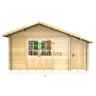 4.5m x 3.5m Premier Villar Log Cabin - Double Glazing - 44mm Wall Thickness