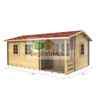5.5m x 3.5m Premier Maloga Log Cabin - Double Glazing - 44mm Wall Thickness
