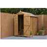 6ft X 4ft (1.8m X 1.3m) Overlap Apex Security Shed With Single Door - Windowless - Modular - Core