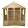 INSTALLED 7ft x 7ft Oakley Pressure Treated Overlap Summerhouse (219cm x 207cm) - INSTALLATION INCLUDED
