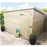 10FT x 4FT Windowless Pressure Treated Tongue & Groove Pent Shed + Single Door