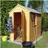 INSTALLED - 6ft x 4ft (1.83m x 1.19m) - Stowe Tongue & Groove - Apex Garden Shed - 1 Window - Single Door - 10mm Solid OSB Floor INSTALLATION INCLUDED