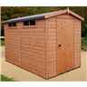 10ft X 6ft  (2.99m X 1.79m) - Tongue And Groove Security - Apex Garden Wooden Shed / Workshop - Single Door - 12mm Tongue And Groove Floor And Roof