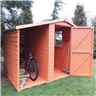 7ft X 6ft (2.22m X 1.95m) - Tongue And Groove - Apex Shed With Log Store - 1 Window - Single Door - 12mm Tongue And Groove Floor & Roof