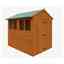 8ft x 6ft Tongue and Groove Shed (12mm Tongue and Groove Floor and Apex Roof)