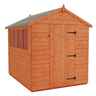 12ft X 6ft Tongue And Groove Apex Shed With 6 Windows And Single Door (12mm Tongue And Groove Floor And Roof)