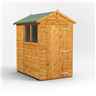 6ft x 4ft Premium Tongue and Groove Apex Shed - Single Door - 2 Windows - 12mm Tongue and Groove Floor and Roof