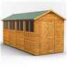 16ft x 6ft Premium Tongue and Groove Apex Shed - Single Door - 8 Windows - 12mm Tongue and Groove Floor and Roof