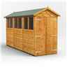 12ft x 4ft Premium Tongue and Groove Apex Shed - Double Doors - 6 Windows - 12mm Tongue and Groove Floor and Roof