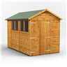 10ft x 6ft Premium Tongue and Groove Apex Shed - Double Doors - 4 Windows - 12mm Tongue and Groove Floor and Roof