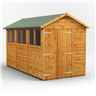 12ft x 6ft Premium Tongue and Groove Apex Shed - Double Doors - 6 Windows - 12mm Tongue and Groove Floor and Roof