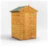 4ft x 4ft  Premium Tongue and Groove Apex Shed - Single Door - Windowless - 12mm Tongue and Groove Floor and Roof