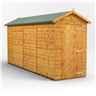 14ft x 4ft Premium Tongue and Groove Apex Shed - Single Door - Windowless - 12mm Tongue and Groove Floor and Roof