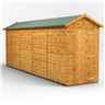 18ft x 4ft Premium Tongue and Groove Apex Shed - Single Door - Windowless - 12mm Tongue and Groove Floor and Roof