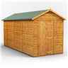 14ft x 6ft Premium Tongue and Groove Apex Shed - Single Door - Windowless - 12mm Tongue and Groove Floor and Roof