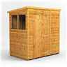 6ft x 4ft Premium Tongue and Groove Pent Shed - Single Door - 2 Windows - 12mm Tongue and Groove Floor and Roof