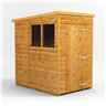 4ft x 6ft  Premium Tongue and Groove Pent Shed - Single Door - 2 Windows - 12mm Tongue and Groove Floor and Roof