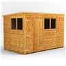 10ft x 6ft Premium Tongue and Groove Pent Shed - Double Doors - 4 Windows - 12mm Tongue and Groove Floor and Roof