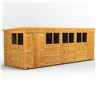 18ft x 6ft Premium Tongue and Groove Pent Shed - Double Doors - 8 Windows - 12mm Tongue and Groove Floor and Roof