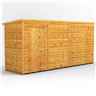 14ft x 4ft Premium Tongue and Groove Pent Shed - Single Door - Windowless - 12mm Tongue and Groove Floor and Roof