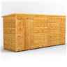 14ft x 4ft Premium Tongue and Groove Pent Shed - Double Doors - Windowless - 12mm Tongue and Groove Floor and Roof