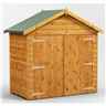 6ft x 4ft  Premium Tongue and Groove Apex Bike Shed - 12mm Tongue and Groove Floor and Roof