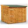 6ft x 6ft  Premium Tongue and Groove Reverse Pent Bike Shed - 12mm Tongue and Groove Floor and Roof