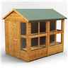 8ft x 6ft Premium Tongue and Groove Apex Potting Shed - Single Door - 12 Windows - 12mm Tongue and Groove Floor and Roof